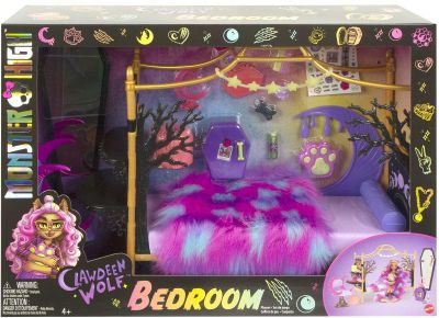 MONSTER HIGH CREEPOVER PARTY SYPIALNIA CLAWDEEN WOLF HHK64